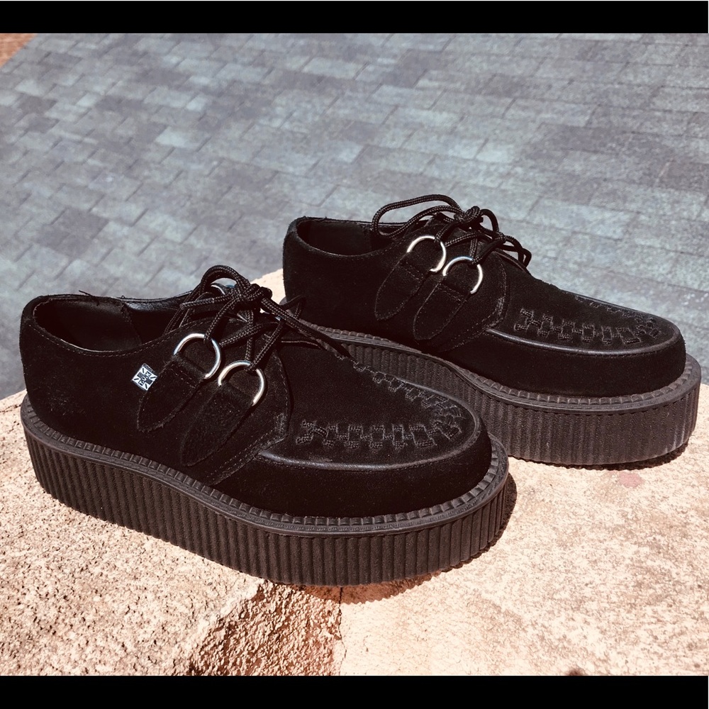 TUK Black Platform Creepers